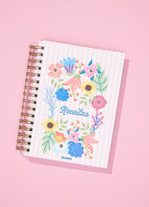 Caderno de Receitas -  Floral Romântico